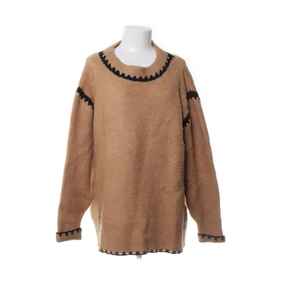 Tröja (Beige, Svart) från Zara Knit Akryl, Elastan, Polyamid