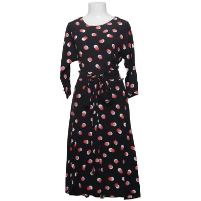 Jurk (Zwart, Rood, Wit) van Taifun Polyester, Viscose