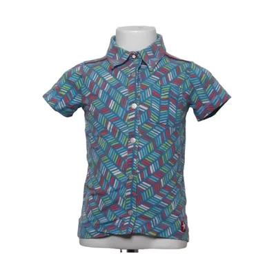 Short sleeve shirt (Blue, Multicolored) from Kik Kid Elastane, Organic cotton