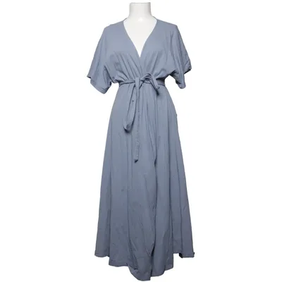 Wrap dress (Blue) from Hängmatta Elastane, Organic cotton