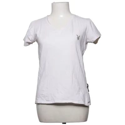 T-shirt (Blanc) de Playboy Coton, Élasthane