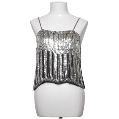 Crop top (Black, Silver) from Metamorphosis Girl Silk