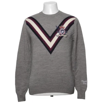 Strickpullover (Grau, Weiß, Lila) von Beverly Hills Polo Club Acryl, Wolle