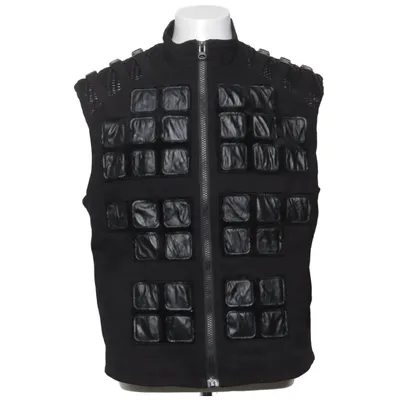 Outer vest (Black) from Punk Rave Cotton, Elastane, Polyester