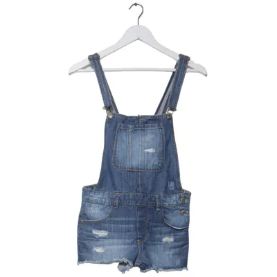 Dungaree shorts (Blue) from Bershka Denim Collection Cotton