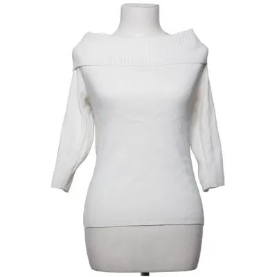 Sweater (Hvid) fra New York & Company Metallfiber, Polyamid, Polyester, Viscose