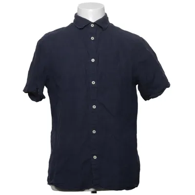 Korte mouwen shirt (Blauw) van Tailored Originals Linnen