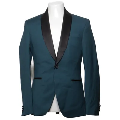 Tuxedo jacket (DH022A07C-M11-GREEN-J) from Isaac Dewhirst Elastane, Polyester, Viscose