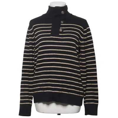 Strickpullover (Schwarz, Gold) von Lauren Ralph Lauren Baumwolle, Metallfaser, Polyester