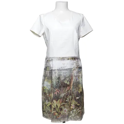 Robe (Blanc, Multicolore) de Modee Coton, Élasthane, Polyester