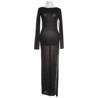 Maxikjole (Sort) fra NA-KD Metallfiber, Viscose