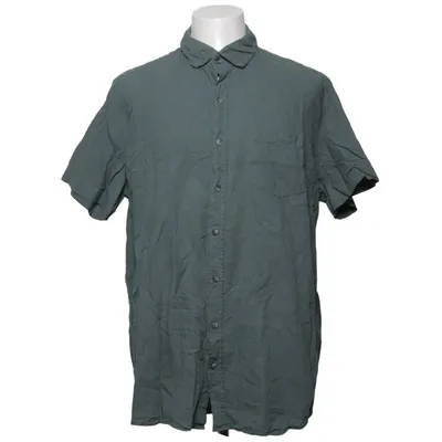 Short sleeve shirt (Green) from Dressmann Cotton, Linen