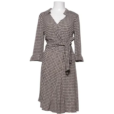 Wrap dress (Brown, Beige) from Lonkel Elastane, Polyester