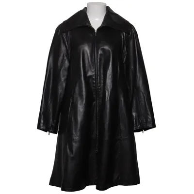 Ledermantel (Schwarz) von PG Leather Fashion