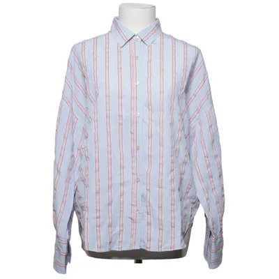 Shirt (Blue, Red, White) from Le Sarte Pettegole Cupro, Lyocell