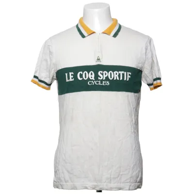 Bicycle shirt (White, Green) from Le Coq Sportif Cotton