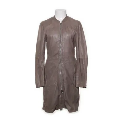 Läderkappa (Grå) från Oakwood Bomull, Polyester, Viskos