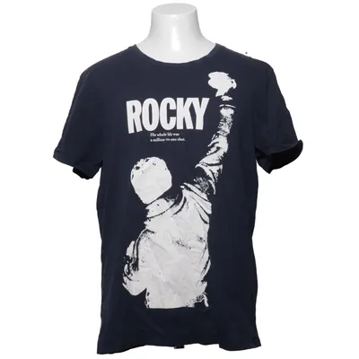 T-shirt (Blå, Hvid) fra Rocky Bomuld