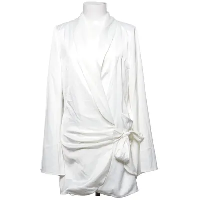 Wikkelblouse (Wit) van PrettyLittleThing Elastaan, Polyester