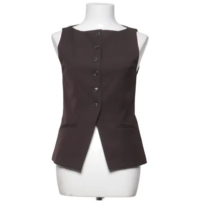 Kostuumgilet (Bruin) van Gina Tricot Gerecycled polyester, Viscose