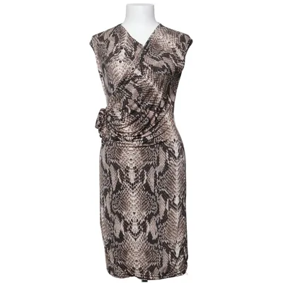Robe (Marron, Noir) de Alyssa Élasthane, Polyester