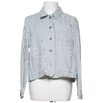Jeansjacka (Blå, Vit) från Madewell Bomull, Elastan