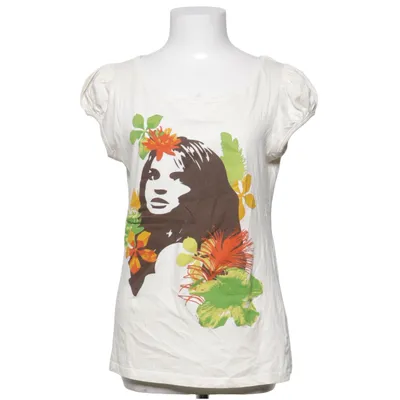 T-shirt (Hvid, Flerfarvet) fra Eve Bomuld