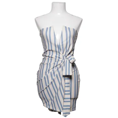 Tube top (Blue, Beige) from Boohoo Night Elastane, Polyester