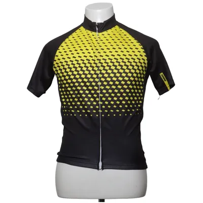 Wielershirt (Zwart, Geel) van Mavic Polyester