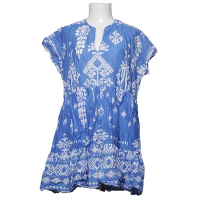 Robe (Bleu, Blanc) de Zara Coton