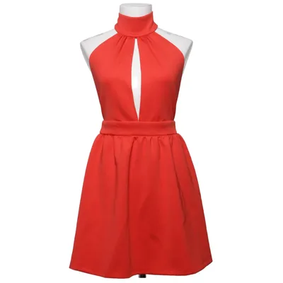 Halternek jurk (High Neck Skater Dress) van Oneness Polyester