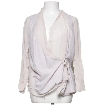 Wrap blouse (Beige) from By Malene Birger