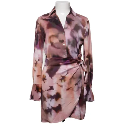 Omlottklänning (Rosa, Lila, Brun) från Mango Polyester