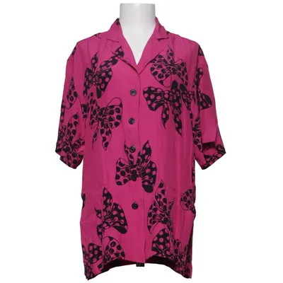 Kortærmet skjorte (Sort, Lilla) fra Mondi Viscose