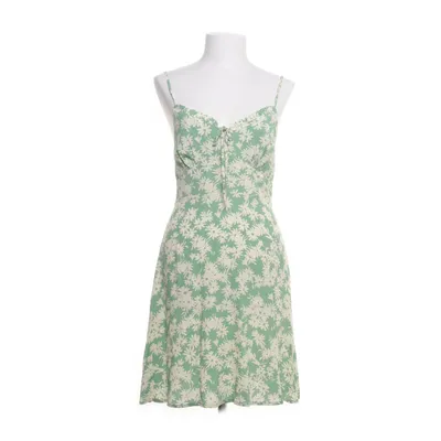 Kjole (Grøn, Beige) fra Mango Bomuld, Viscose