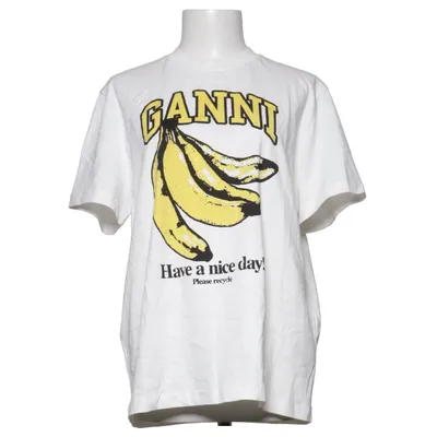T-shirt (Wit, Geel, Zwart) van Ganni Organisch katoen