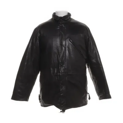 Leather jacket (Black) from First Leather, Nylon, Down
