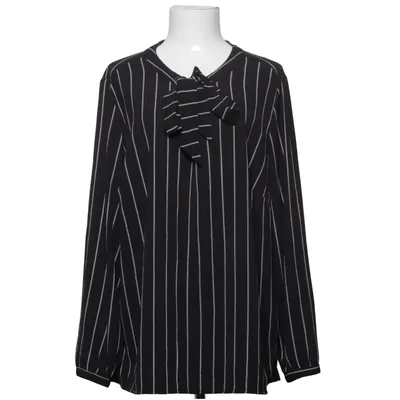 Bluse (Sort, Hvid) fra Women Essentials by Tchibo Elastan, Polyester