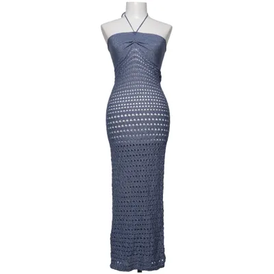 Robe dos-nu (Bleu) de Gimaguas Fibre métallique, Polyamide, Viscose