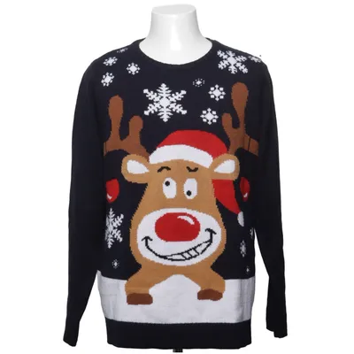 Pull de Noël (Bleu, Multicolore) de Livergy Acrylique