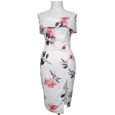 Dress (White, Pink, Multicolored) from Yoins Polyester