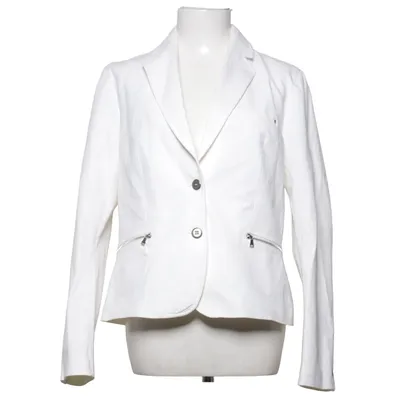Blazer (Wit) van Claudia Sträter Elastaan, Organisch katoen, Polyamide