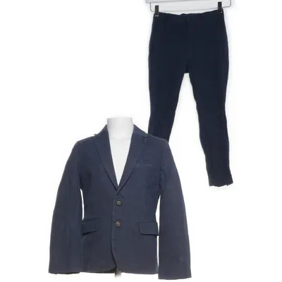 Jakkesæt (Blå) fra H&M Bomuld, Linned