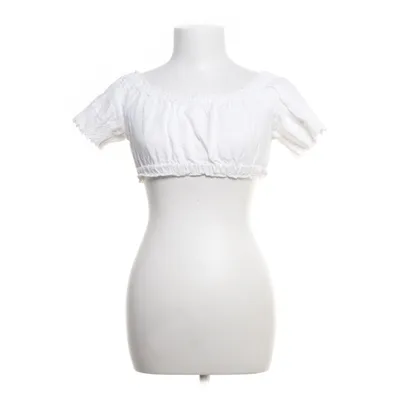 Crop top (Wit) van Bardöt Katoen, Linnen, Viscose