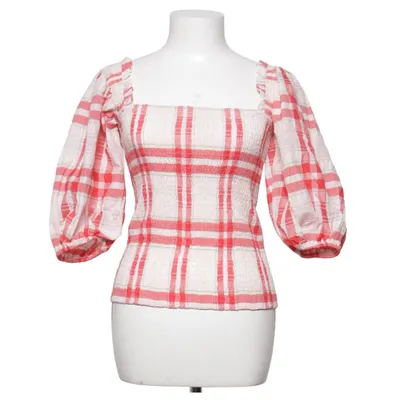 Top (Red, White, Multicolored) from Ganni Cotton, Polyamide, Polyester