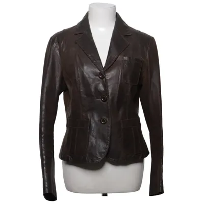 Læderblazer (Brun) fra Street One Læder, Polyester