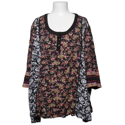 Farfarströja (Svart, Flerfärgad) från Ulla Popken Bomull