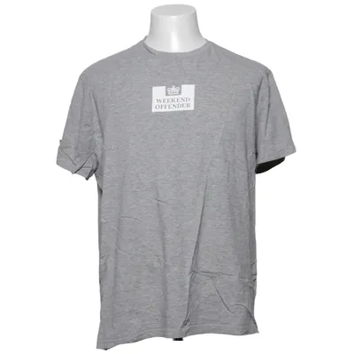 T-shirt (Grijs) van Weekend Offender Katoen, Viscose
