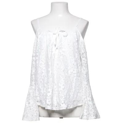 Blouse (Wit) van Hollister Katoen, Polyamide, Viscose