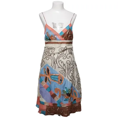 Dress (Beige, Multicolored) from Ebene by Patrick Assuline Silk